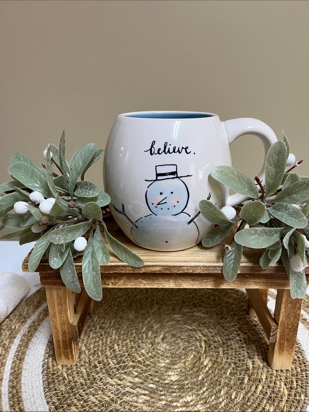 Rae Dunn “Believe” Mug in good condition